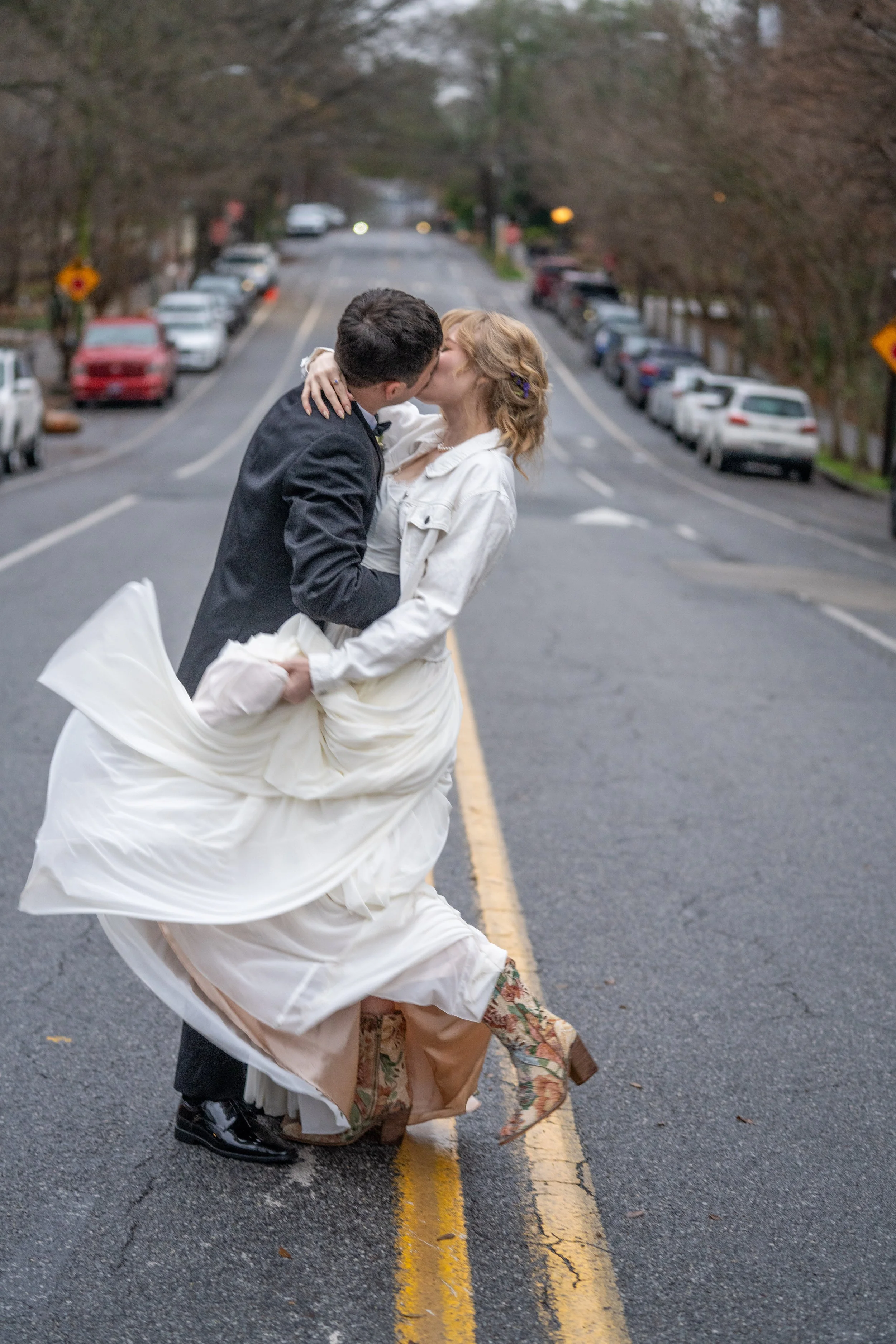 Atlanta Wedding Photographers Shoot Street Photography at the Trolley Barn