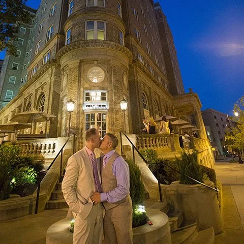 Gay Wedding at Atlatna's Georgian Terrace historic event venue and hotel