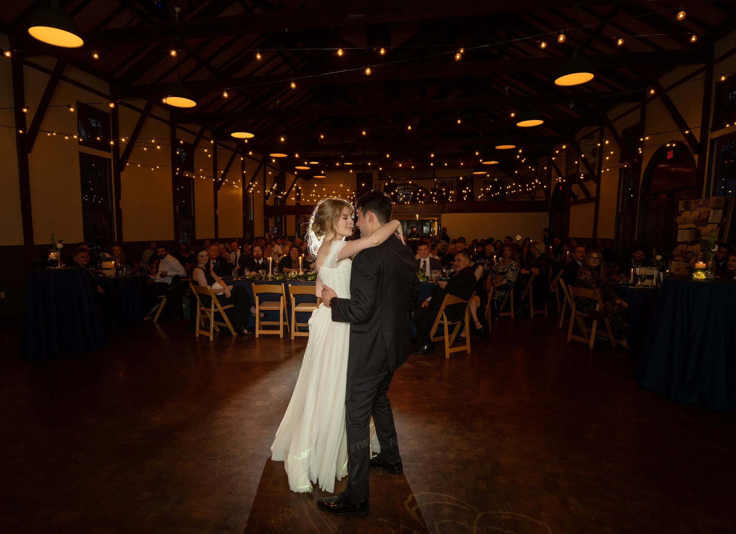 Atlanta Wedding Photographer shoot bride and groom with Street Photography at the Trolley Barn