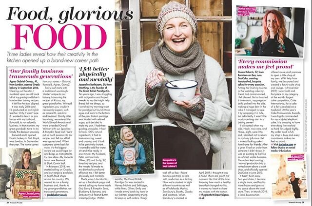 Inspiring foodie entrepreneurs in the new issue of Woman's Weekly!
Thank you Agnes, Jacqueline and Dusica for sharing your journey with us x
#shareyourstory #foodie #femaleentrepreneur #womeninbusiness