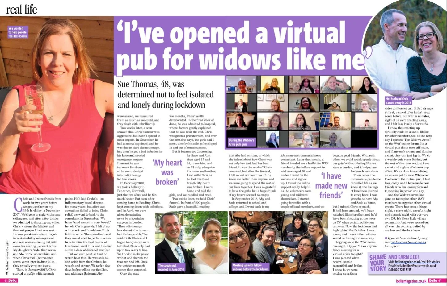 I've opened a virtual pub for widows like me
