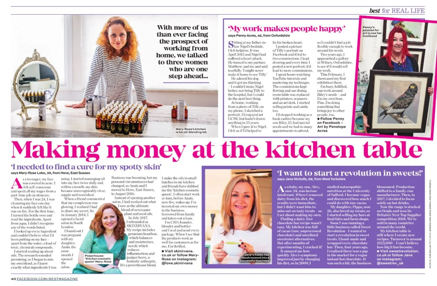 Making money at the kitchen table