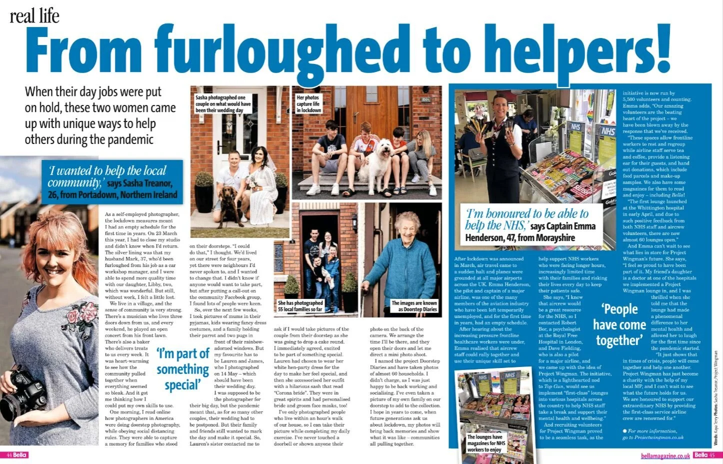 From furloughed to helpers!