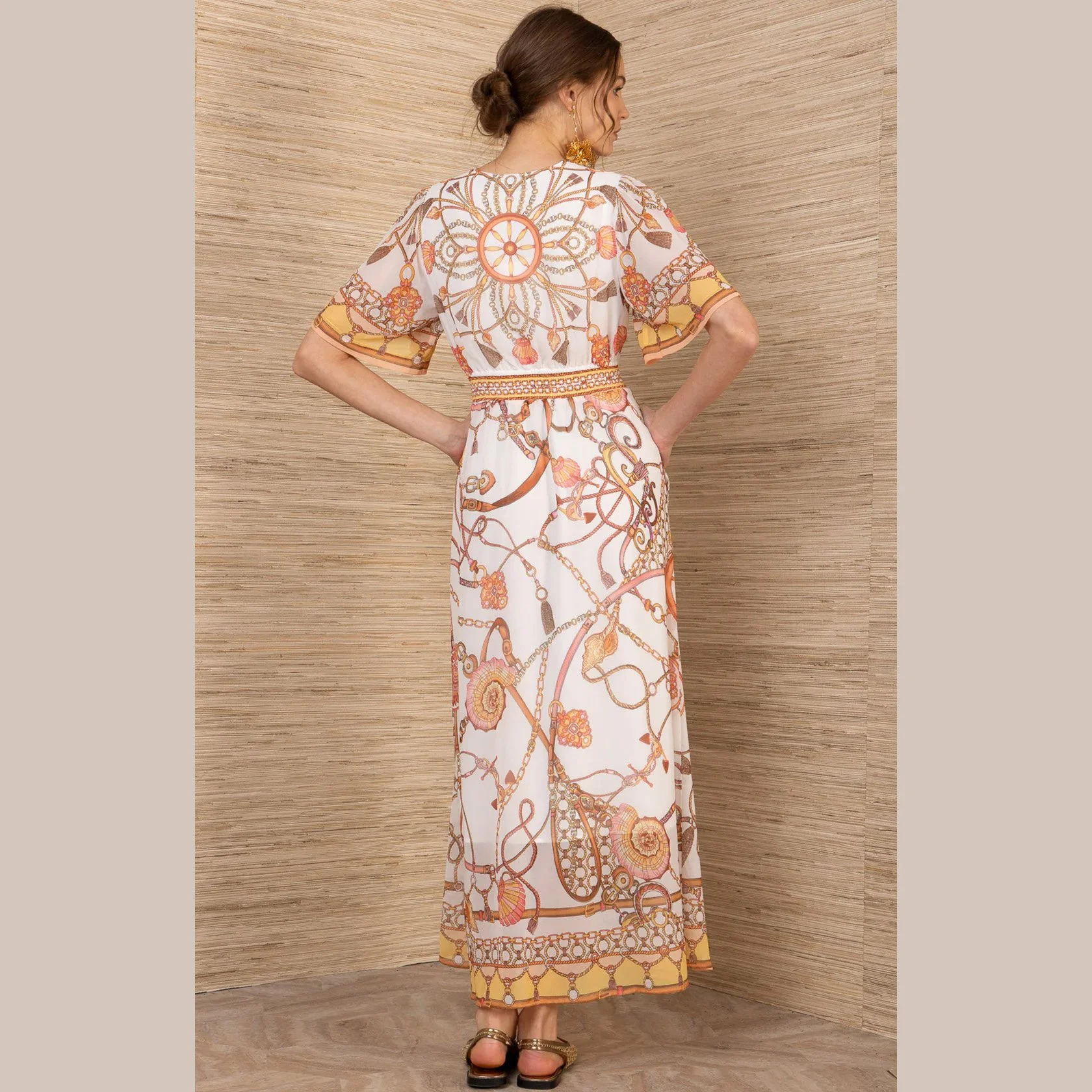 Hale-Bob-neve-short-sleeve-chiffon-dress-gold-02.jpg