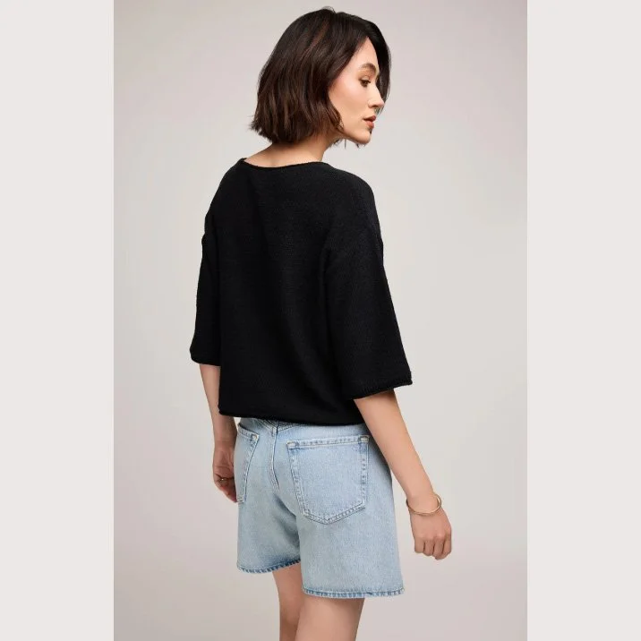 The kerrigan knit sweater by Gentle Fawn in black