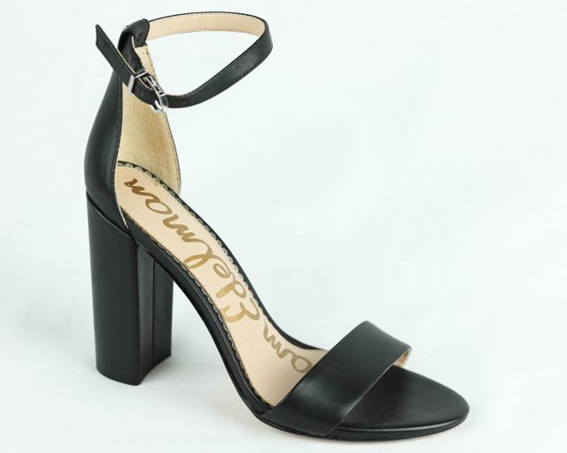 Sam Edelman Yaro dress heel-black leather — Centro Shoes, Inc.