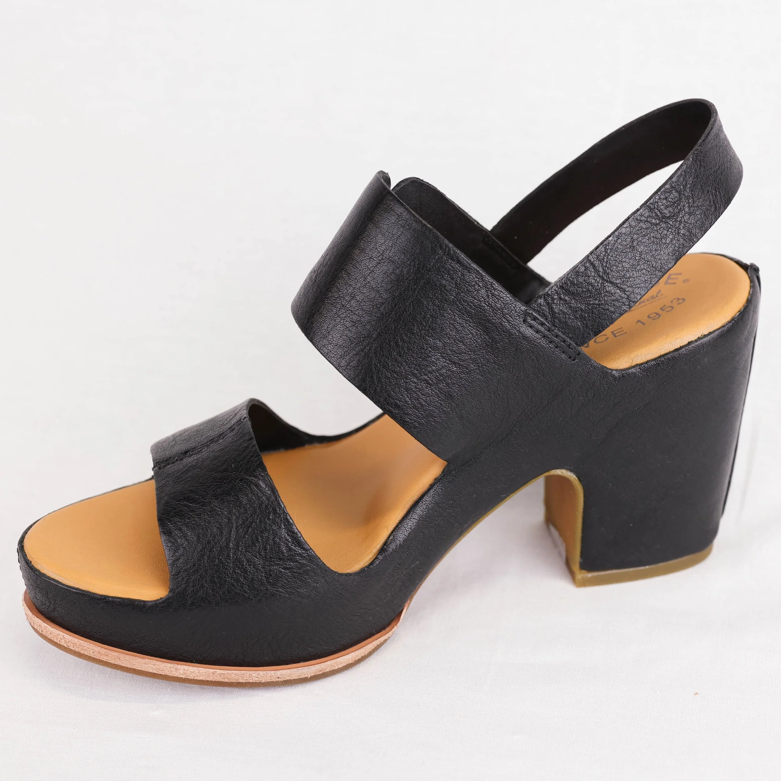 Leather Sandal Kork Ease San Carlos Black Kork Ease San Carlos