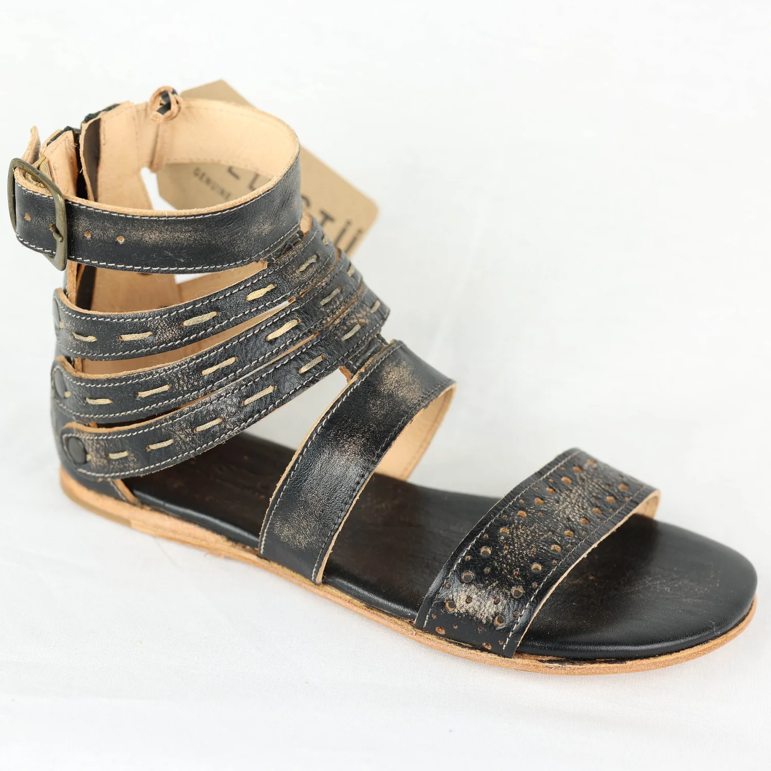 Bed Stu Artemis-black hand wash — Centro Shoes,