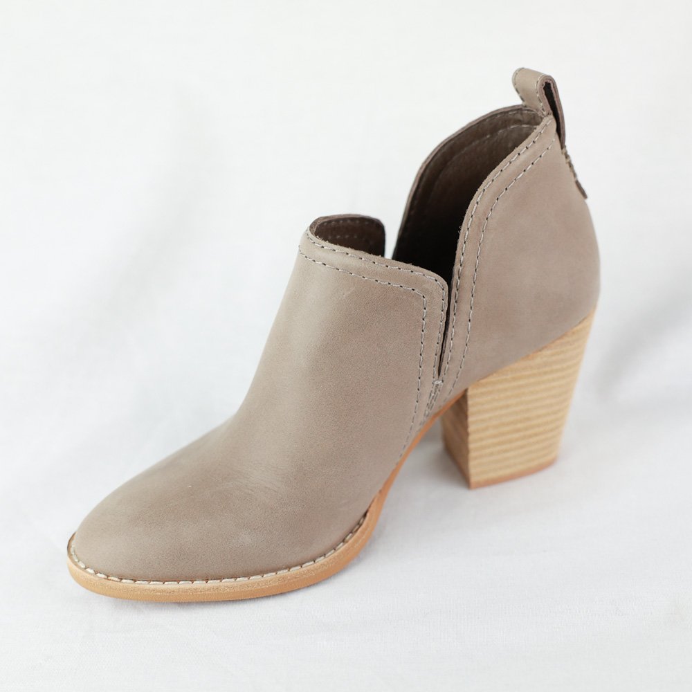 Jeffrey Campbell Rosalee ankle bootie-taupe leather — Centro Shoes, Inc.
