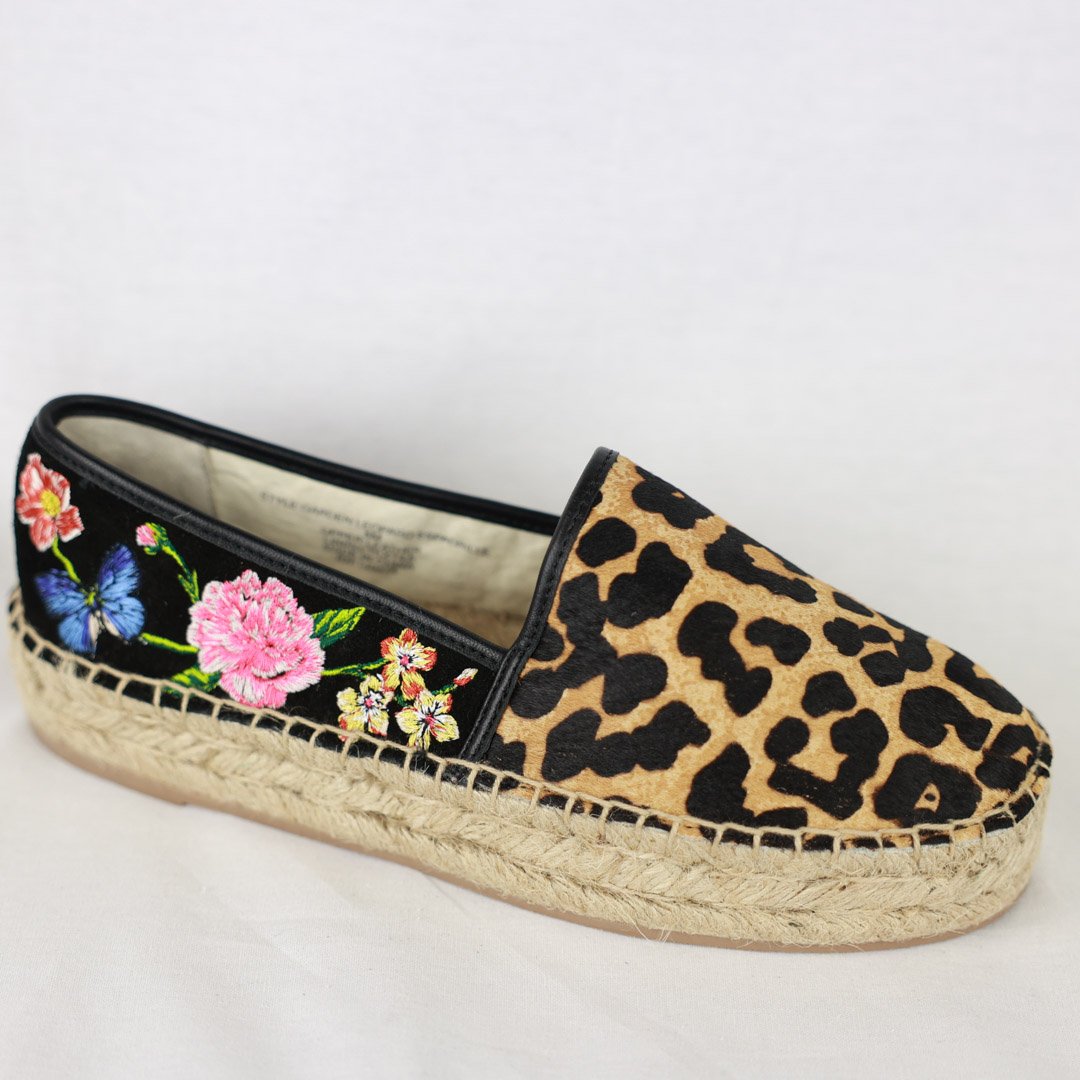 Merchandising Consequent Accor Johnny Was Garden Leopard espadrille- multicolored with embroidery — Centro  Shoes, Inc.