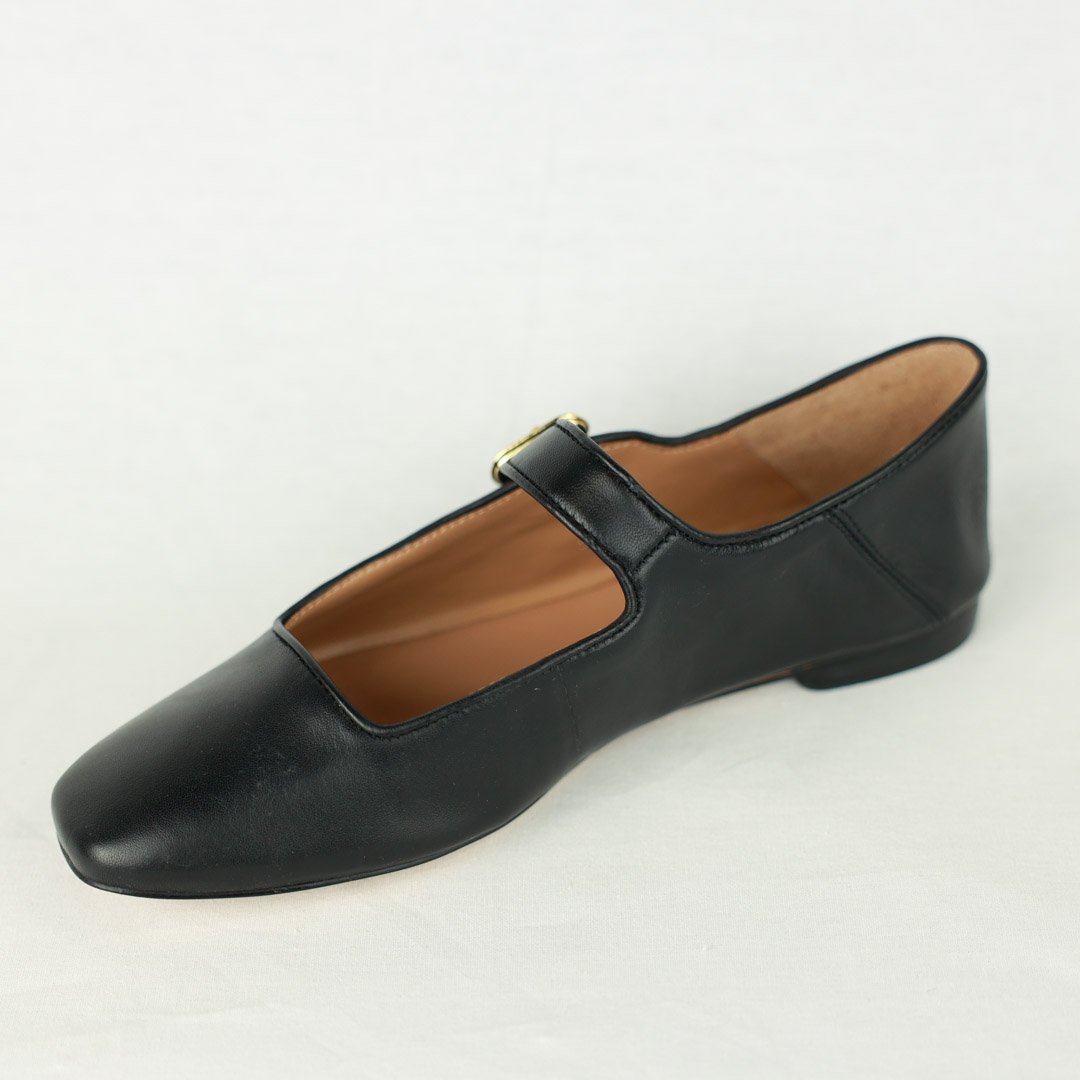 Sam Edelman Michaela dress flat-black leather — Centro Shoes, Inc.