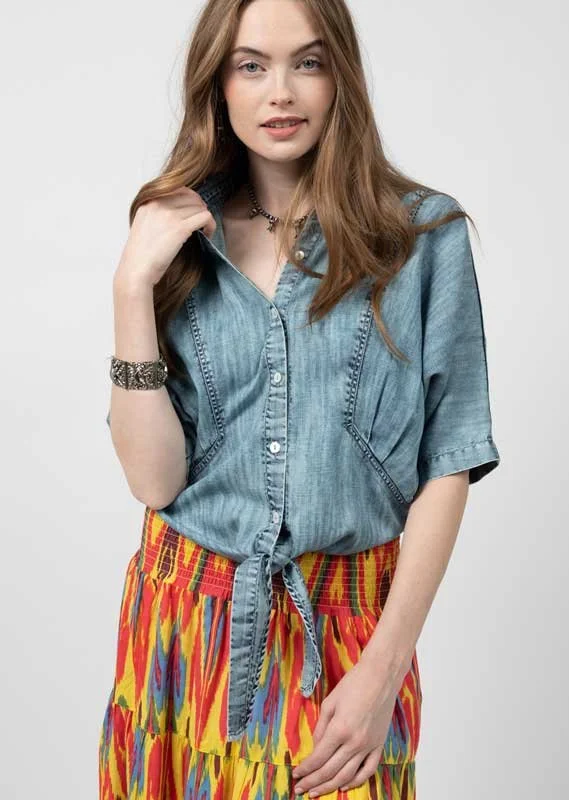 Ivy Jane Tuxedo Gauze Top