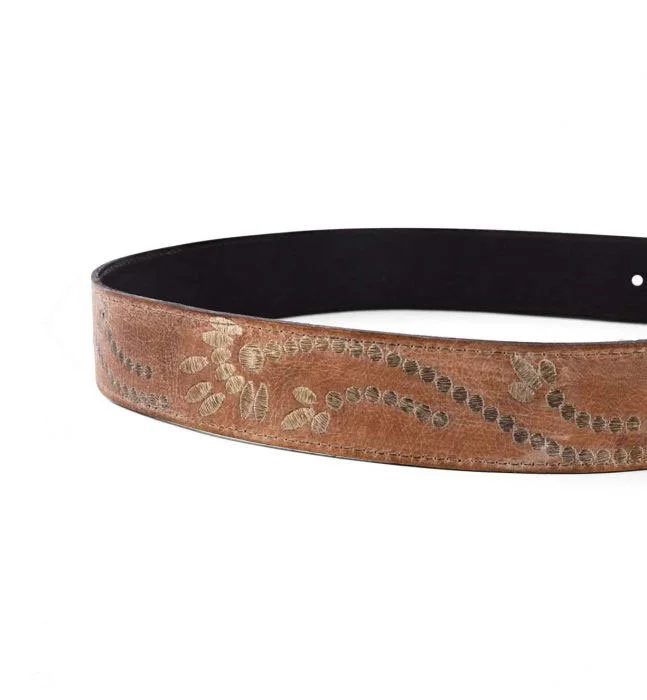 Bed Stu - mohawk belt - tan rustic white bfs — Centro Shoes  display picture 3