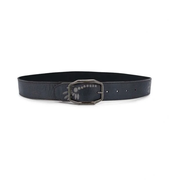 Bed Stu Black Leather Belt with Silver Buckle Drifter | Bed Stu – Bed|Stü main image 2
