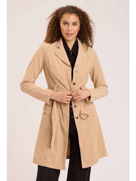 Wearables - cord belted trench coat - burlap — Centro Shoes, Inc.
