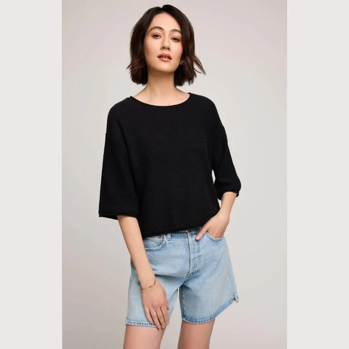 The kerrigan knit sweater by Gentle Fawn in black