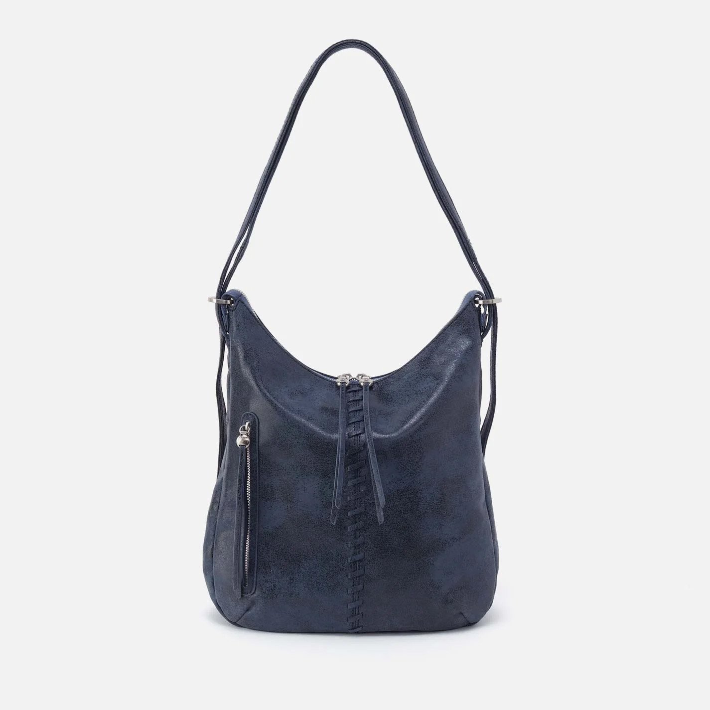 The merrin convertible backpack/handbag by Hobo in indigo sky leather