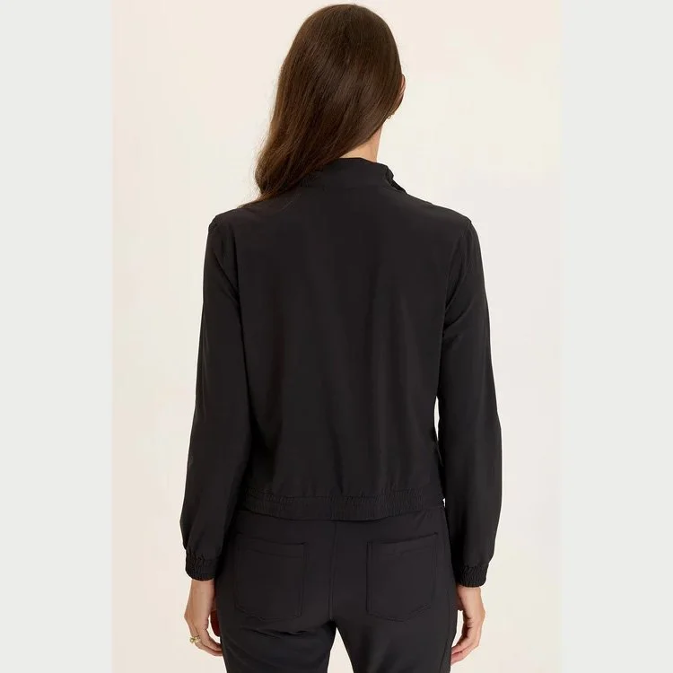 The quinn active bomber jacket in black by Wearables