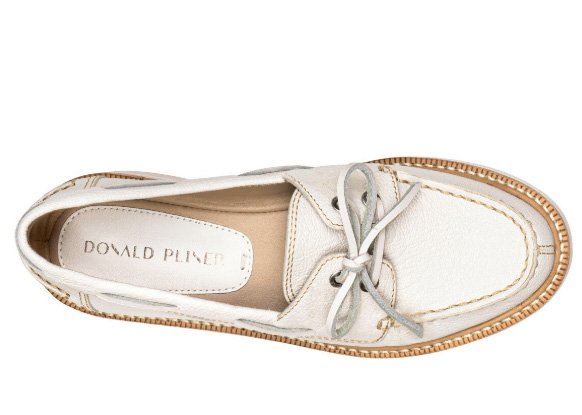 Donald Pliner - lilith boat shoe - off white — Centro Shoes 