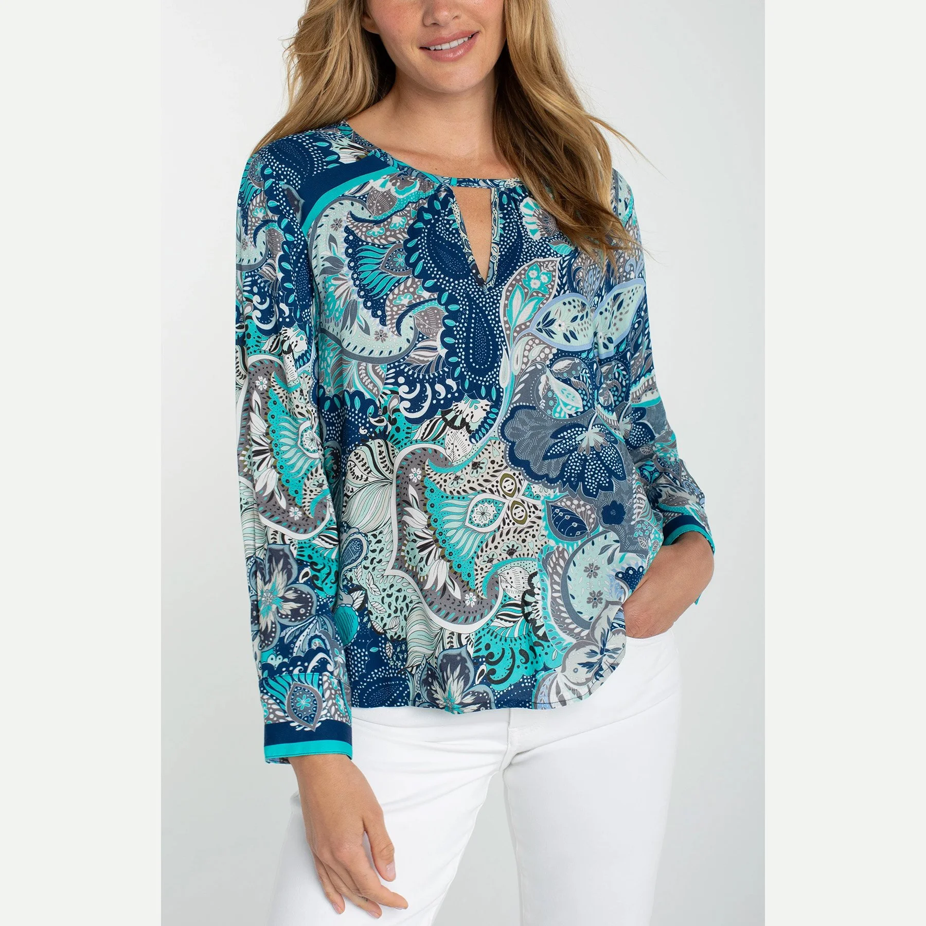 Liverpool-long-sleeve-woven-top-with-keyhole-aqua-blue-multi-01.jpg