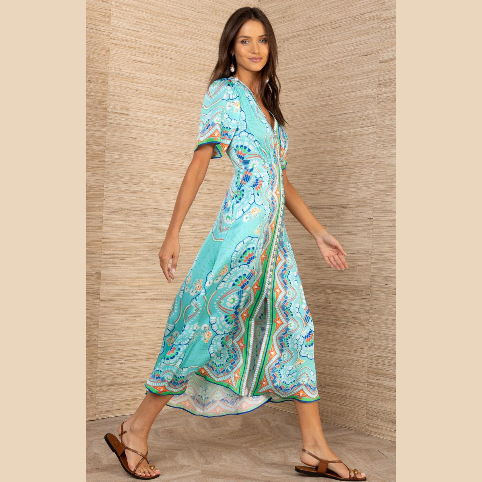 Hale-Bob-maverick-short-sleeve-midi-dress-turquoise-01.jpg