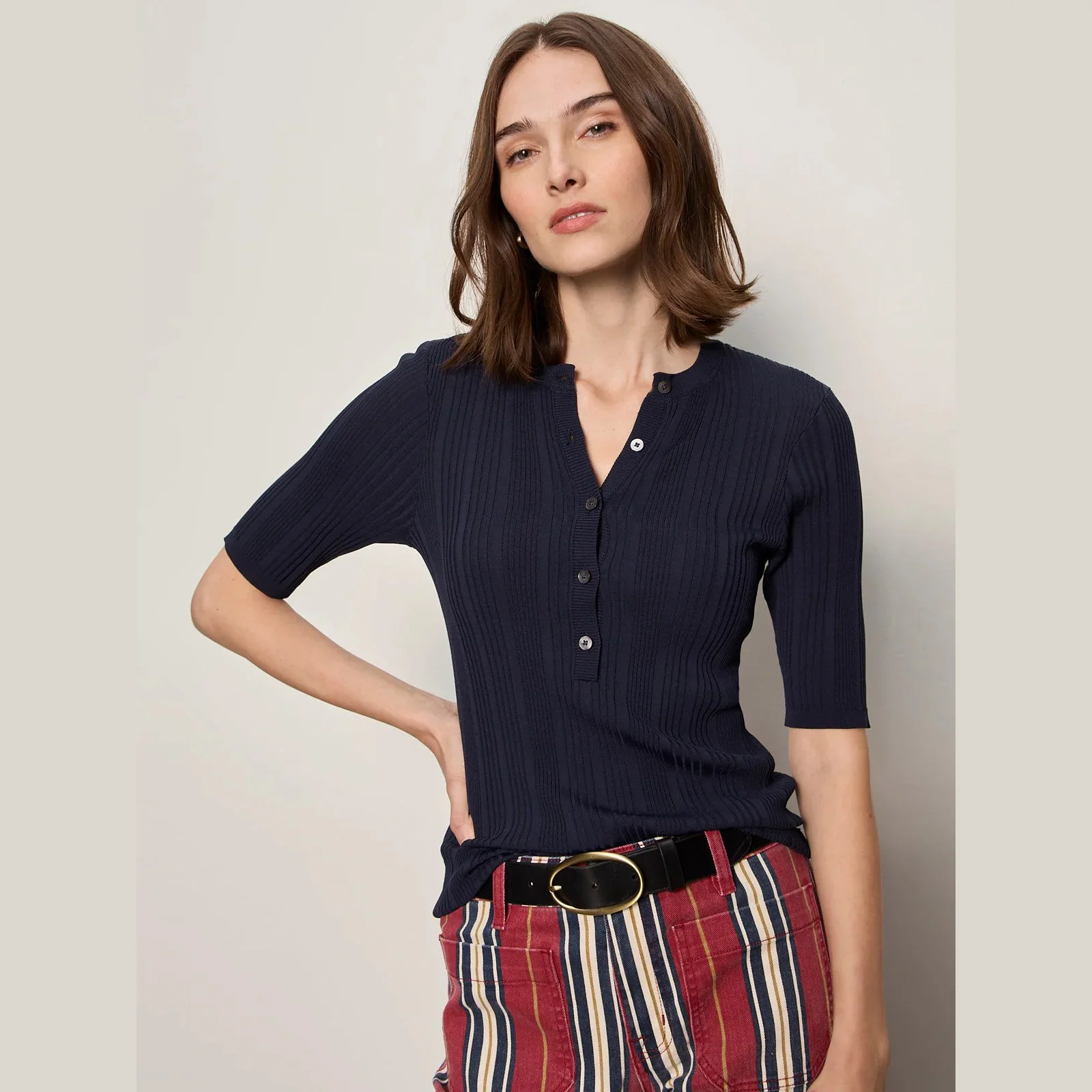 Sanctuary-air-of-ease-half-sleeve-tee-navy-blazer-01.jpg