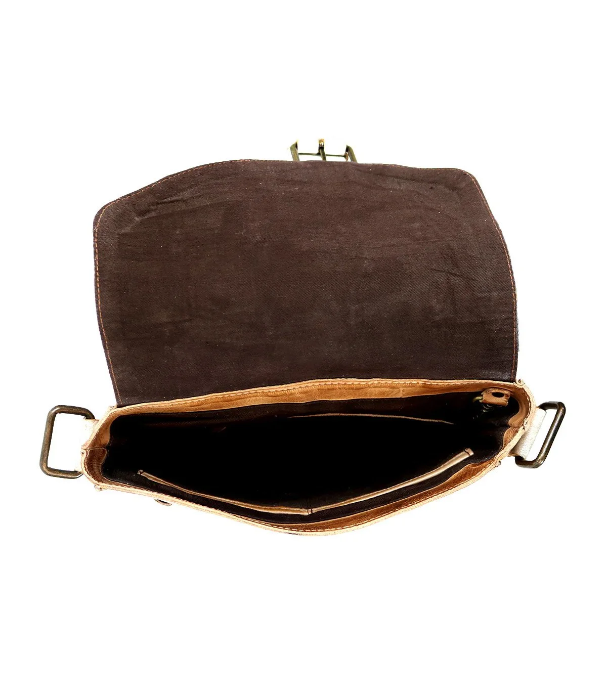 The venice beach handbag in tan rustic and nectar lux leathers by Bed Stu