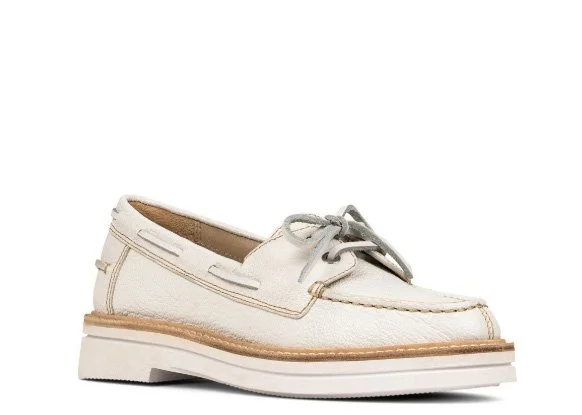 Donald Pliner - lilith boat shoe - off white — Centro Shoes  display picture 2