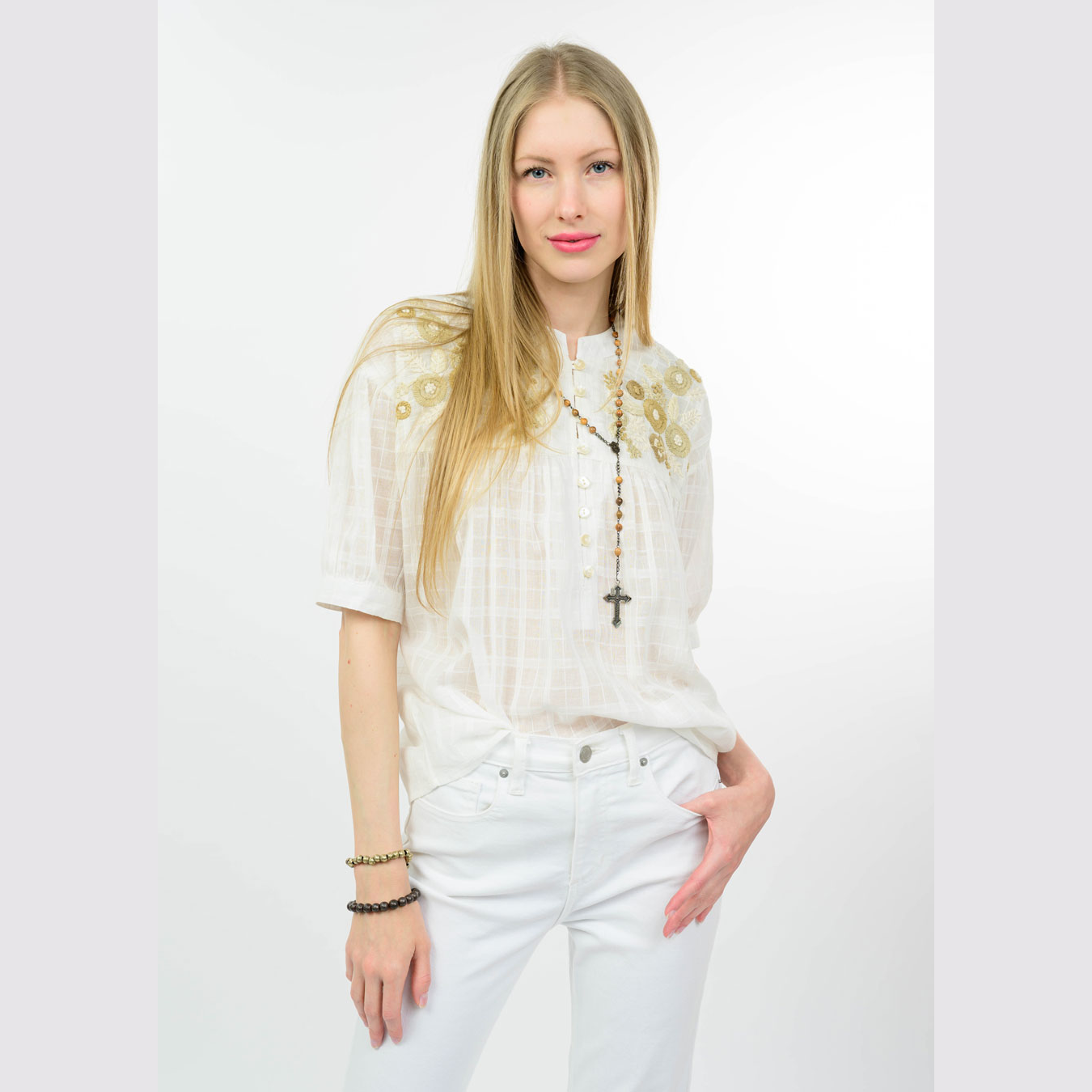 Sister Mary - edna top - white — Centro Shoes, Inc.
