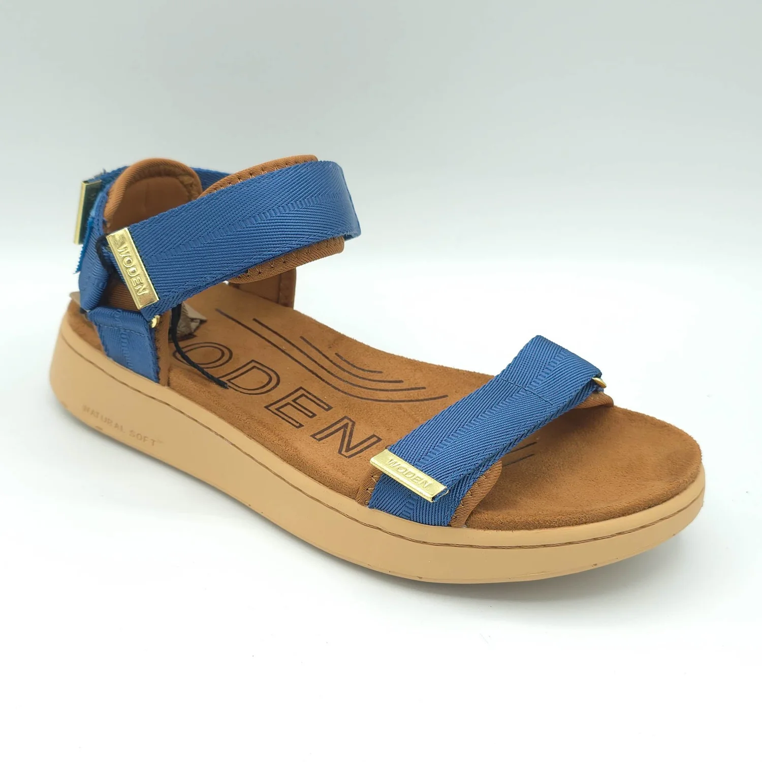 Woden line sandal old denim — Centro Shoes,