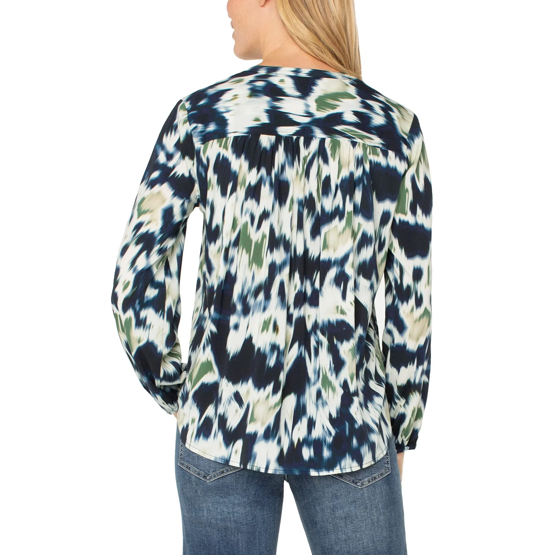 Liverpool-la-long-sleeve-button-front-shirred-blouse-navy-ikat-multi-02.jpg