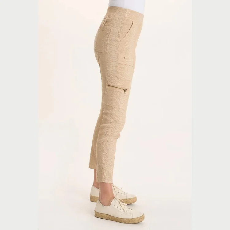 The gamlin textured jacquard elevated legging by XCVI in park avenue color