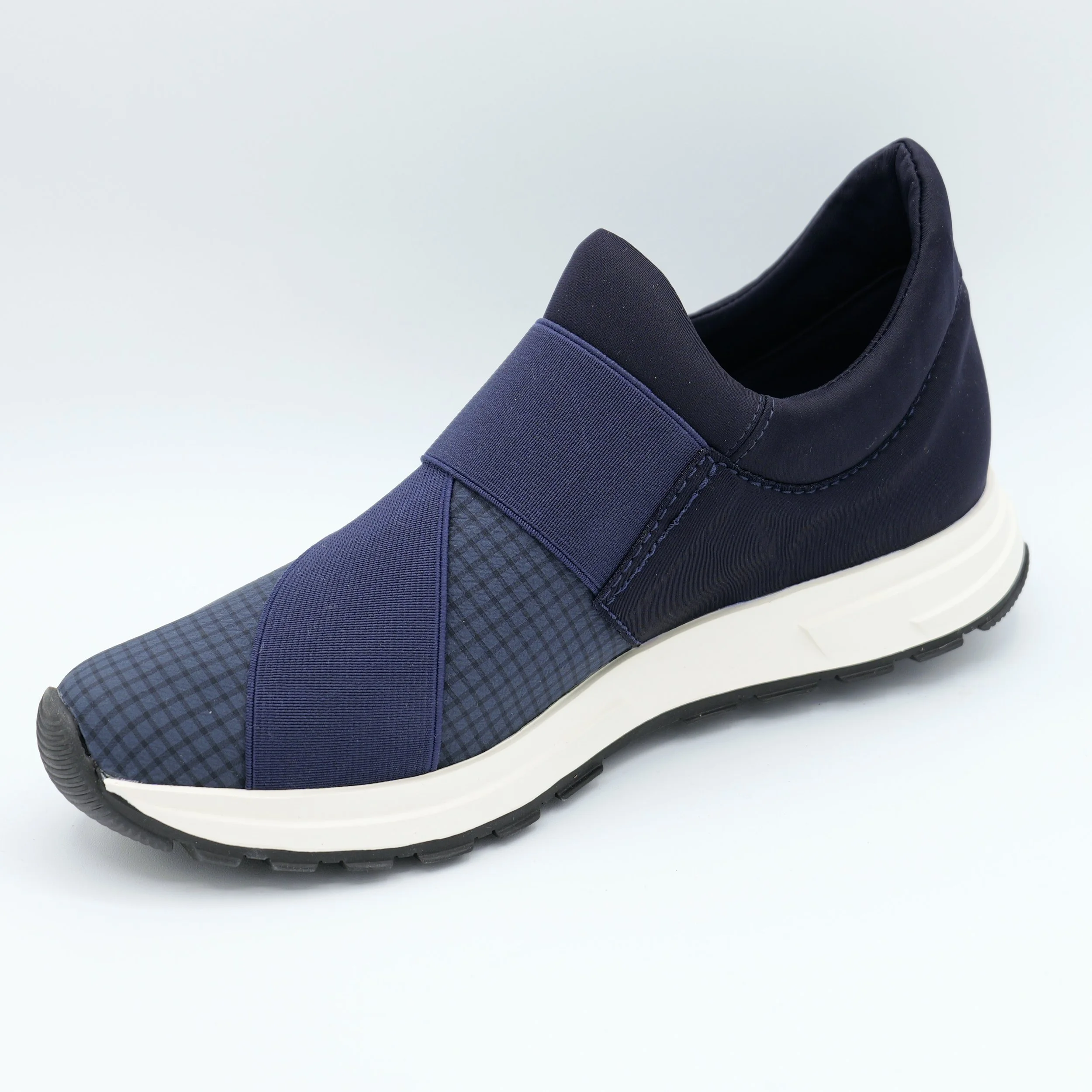 The banded sneak 25 by All Black Footwear in navy
