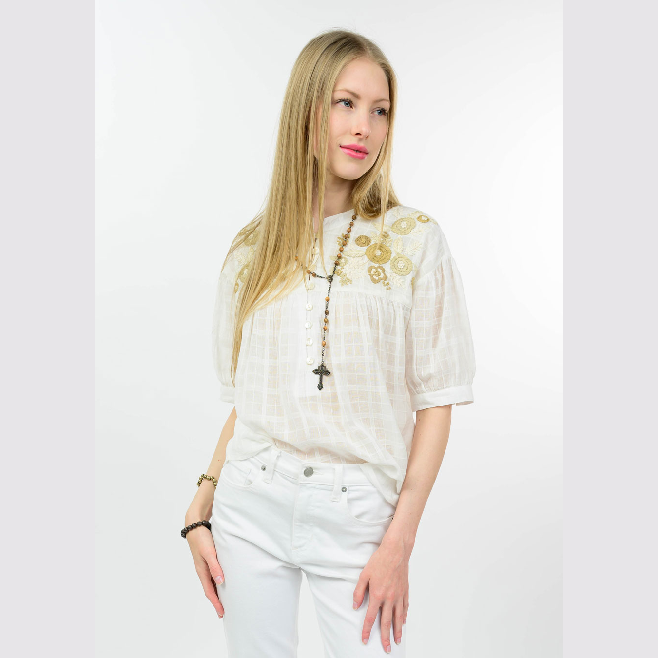 Sister Mary - edna top - white — Centro Shoes, Inc.