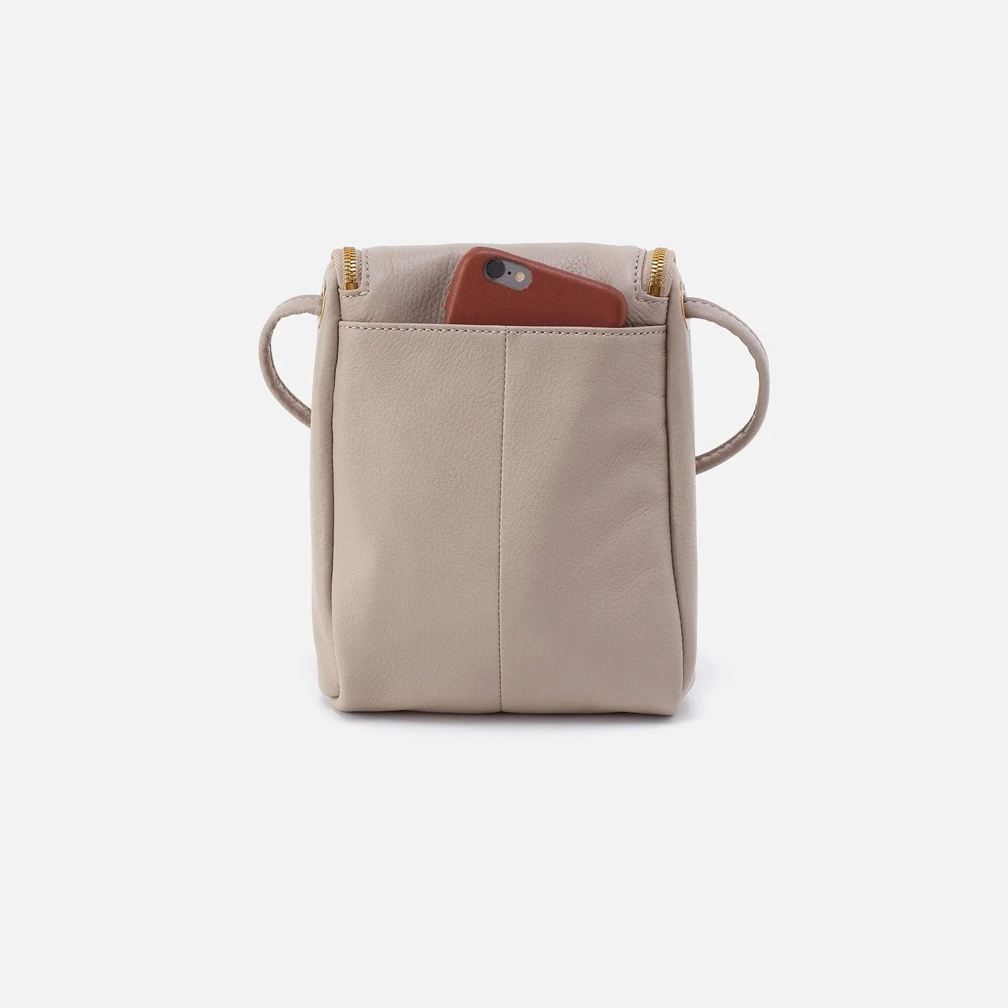 Hobo handbags - the fern crossbody bag in taupe colored leather