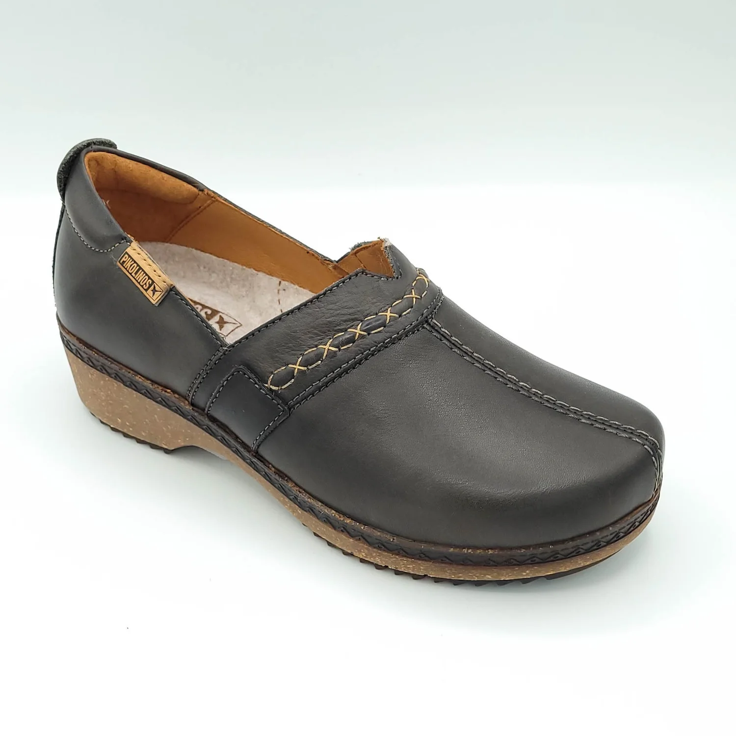 Pikolinos - grenada clogs - lead (dark grey) — Centro Shoes  display picture 2