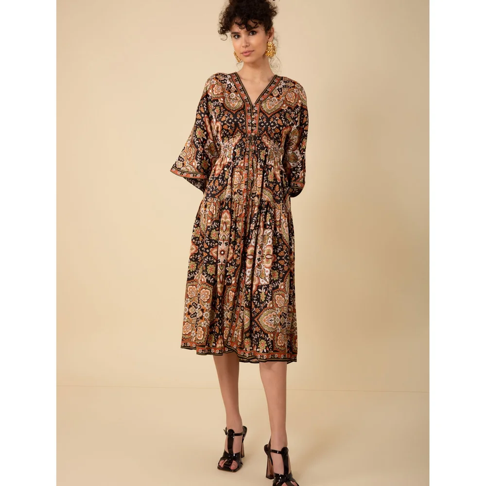 Kamryn Midi Dress Black / M by Hale Bob | Exclusive Designer Clothing