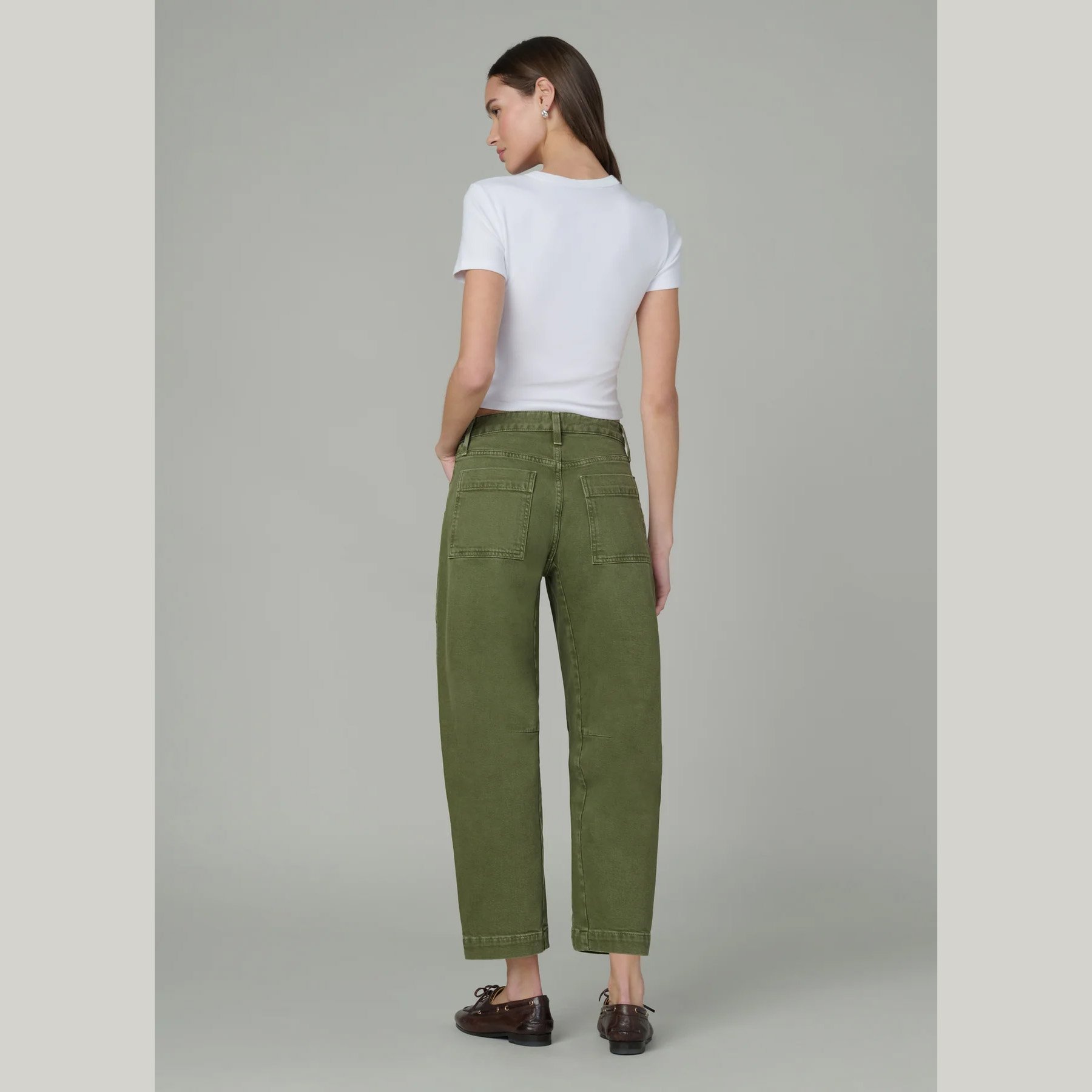 The double pocket barrel jean in winter moss by Joe's Jeans