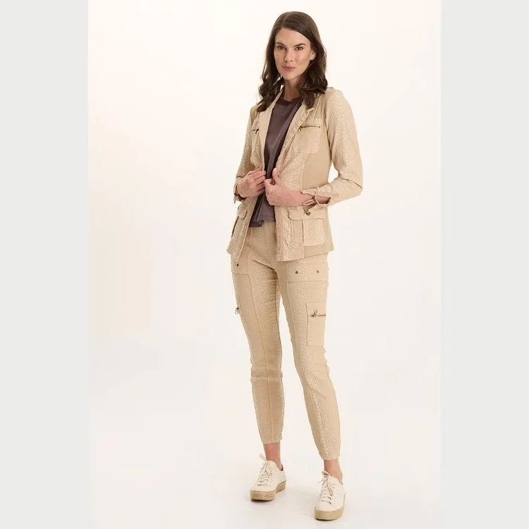 The gamlin textured jacquard elevated legging by XCVI in park avenue color