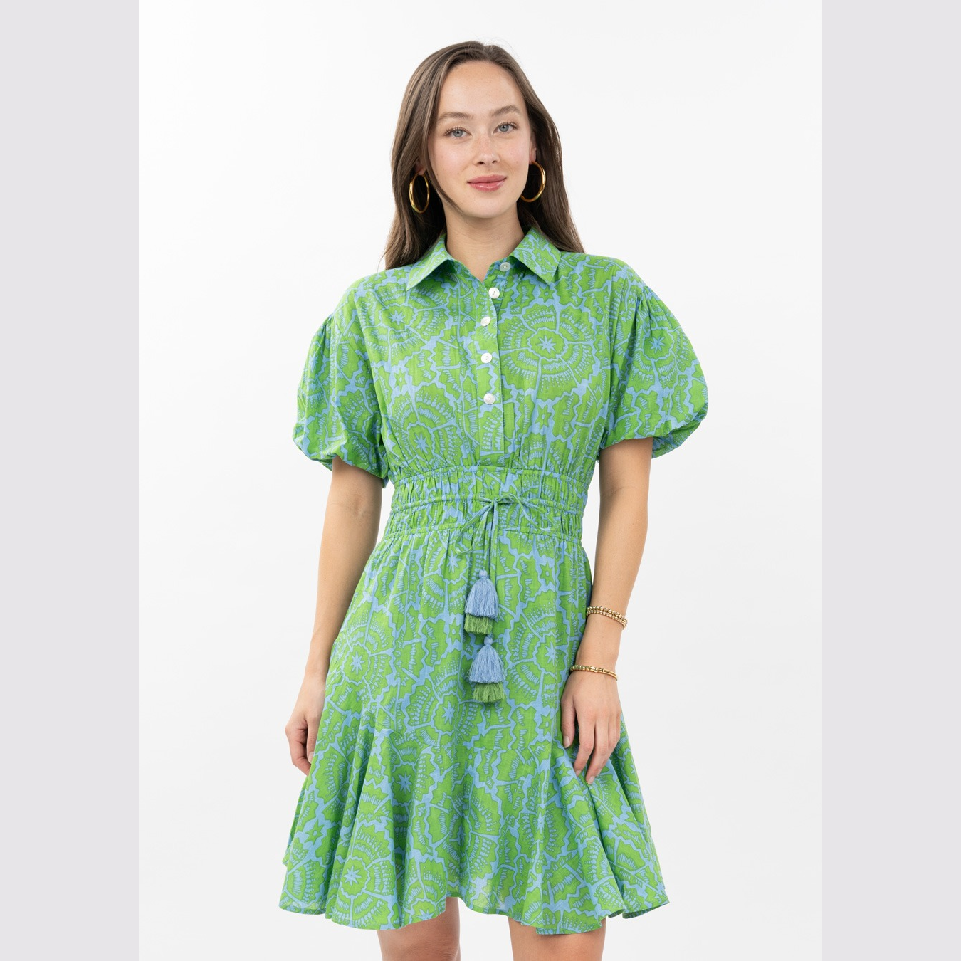 Uncle-Frank-flounced-hem-shirt-dress-green-01.png