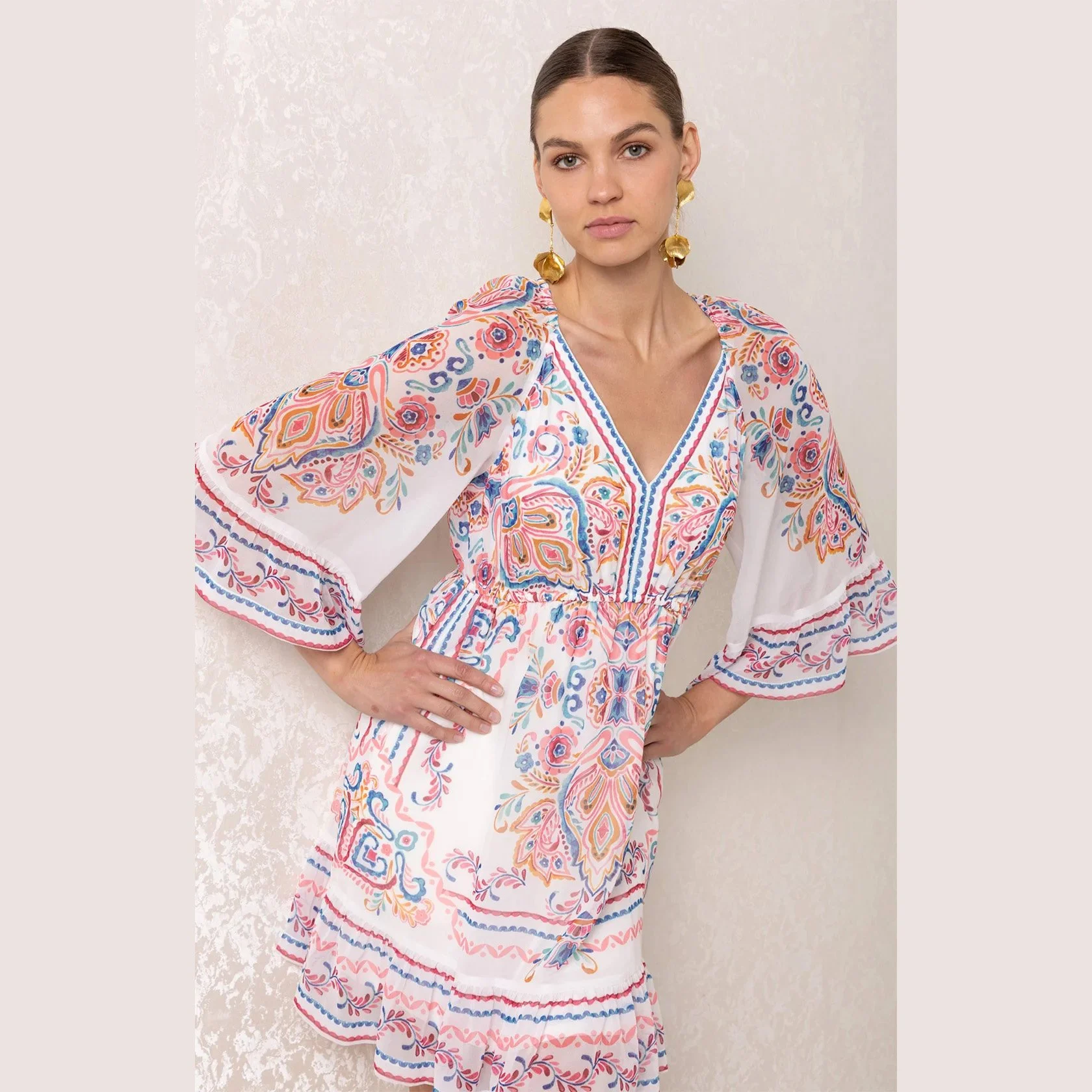 Hale-Bob-berenice-chiffon-vneck-short-dress-pink-01.jpg