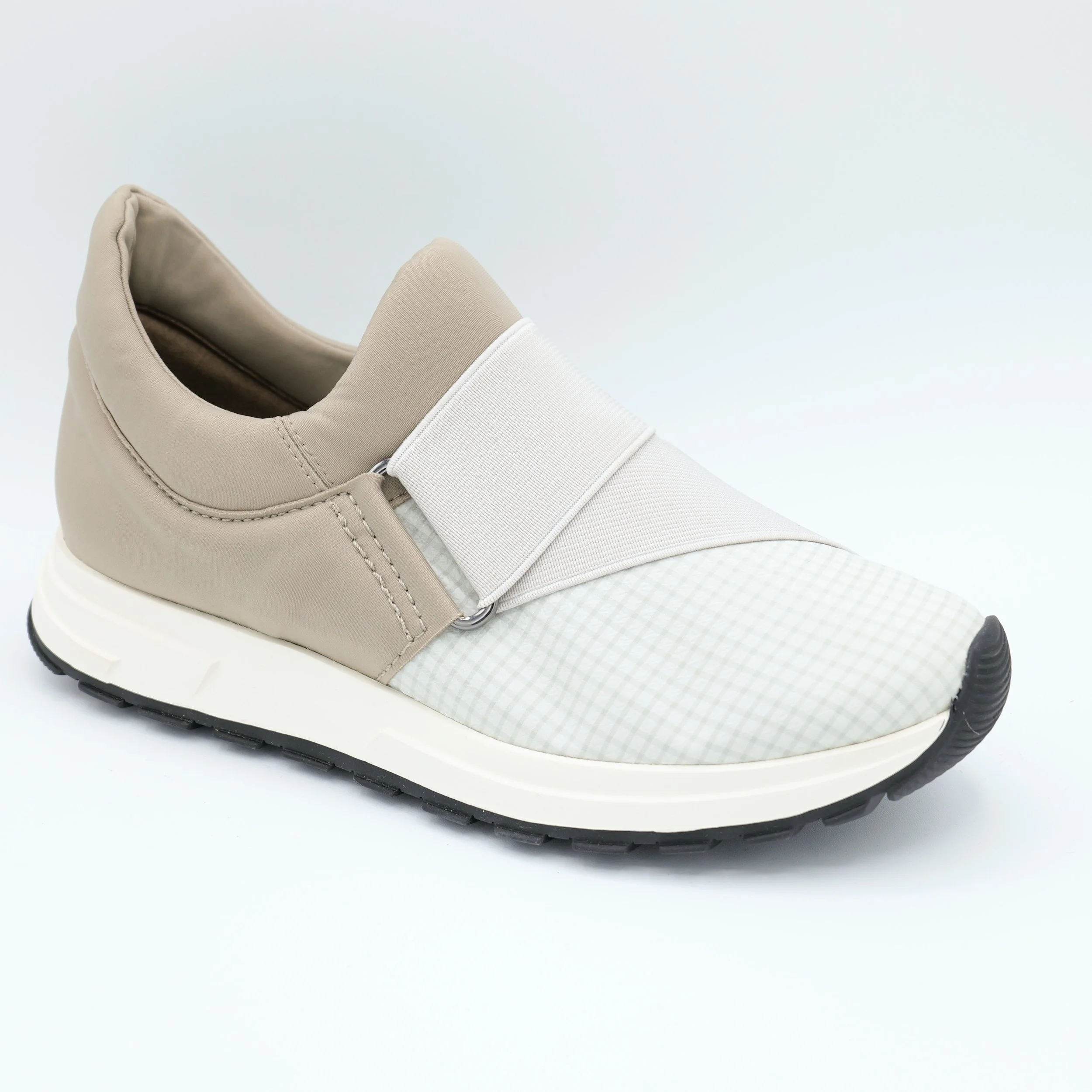The banded sneak 25 by All Black Footwear in grey