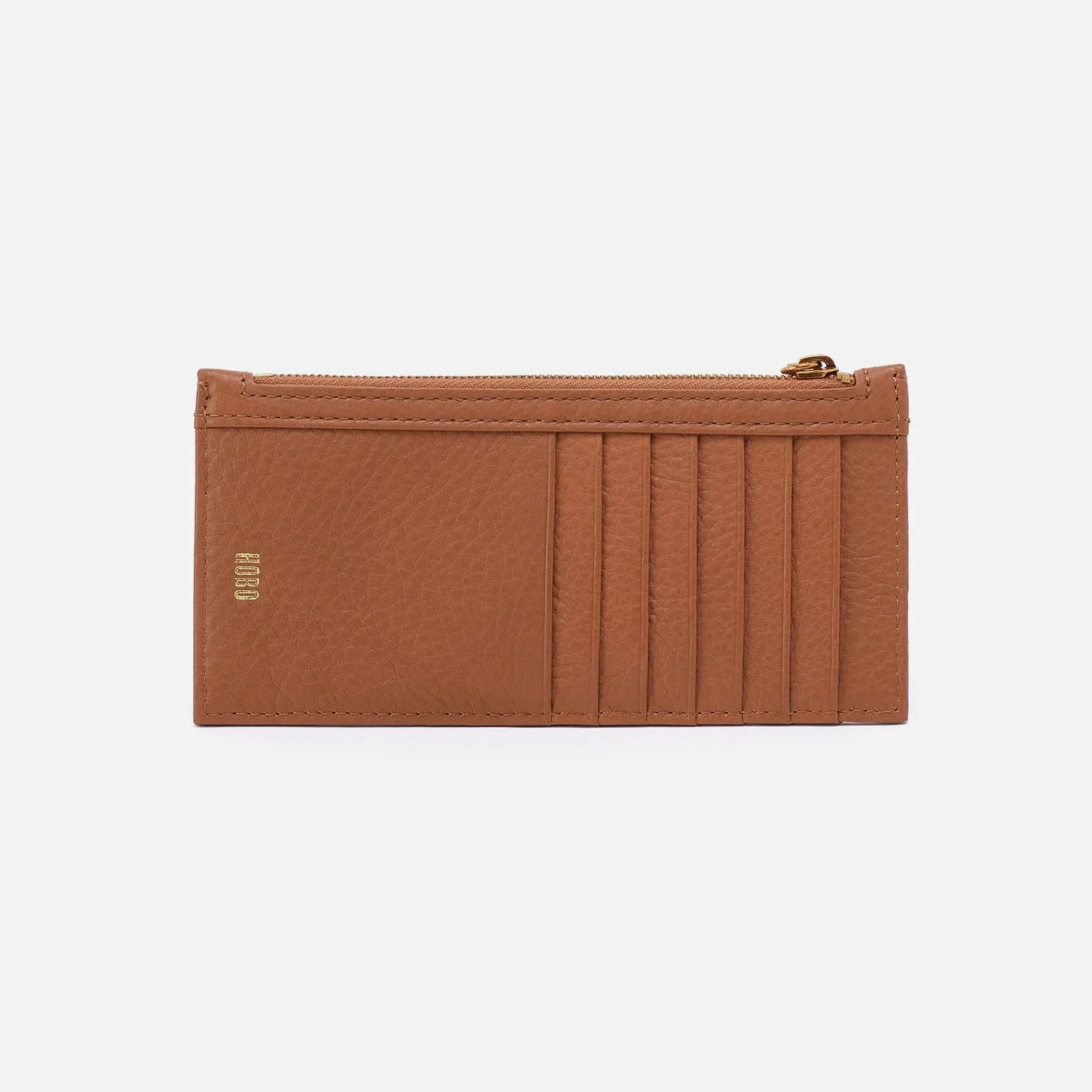 The carte card case by Hobo in warm honey leather
