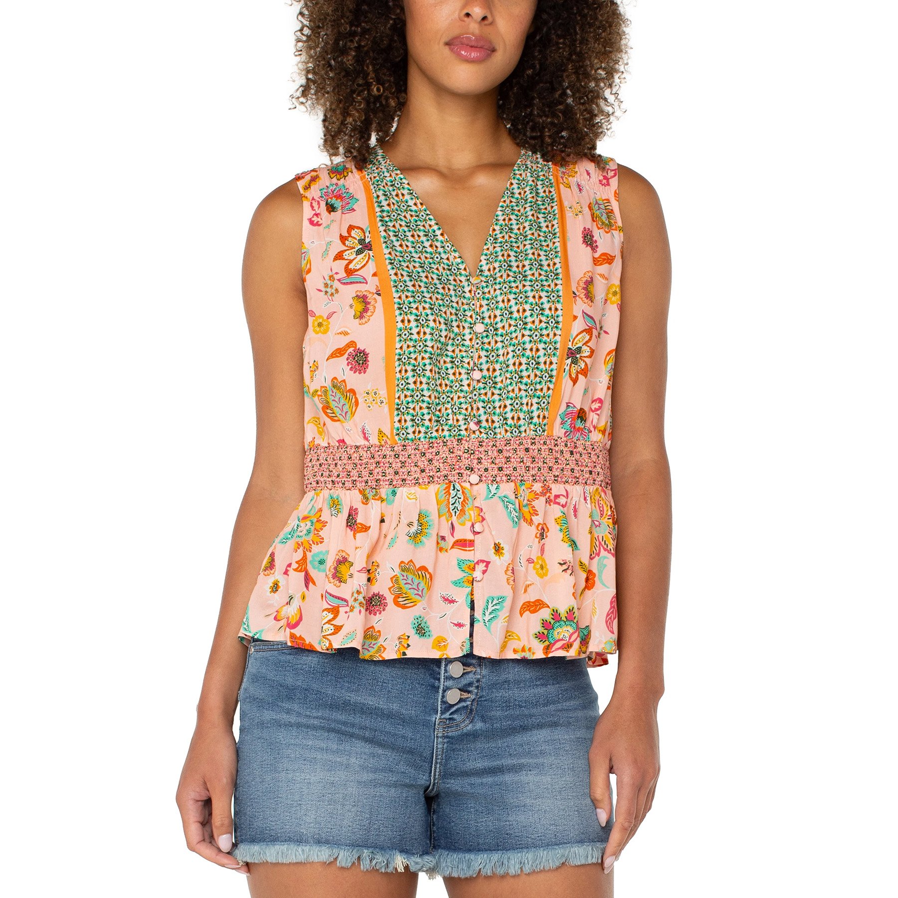 Liverpool-sleeveless-woven-smocked-waist-pink-green-multi-floral-01.jpg