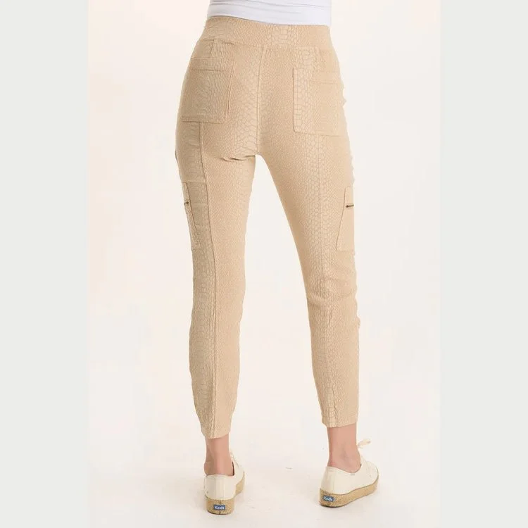 The gamlin textured jacquard elevated legging by XCVI in park avenue color