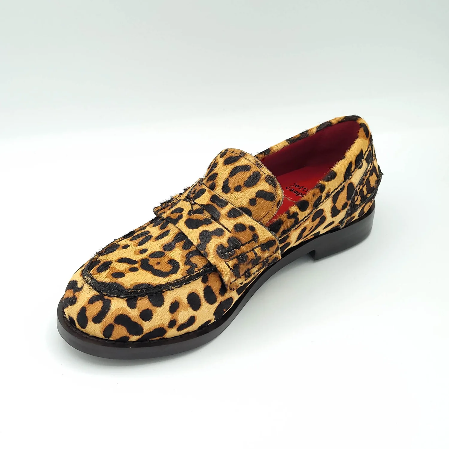 Jeffrey Campbell - colleag calf hair loafer - black/beige 