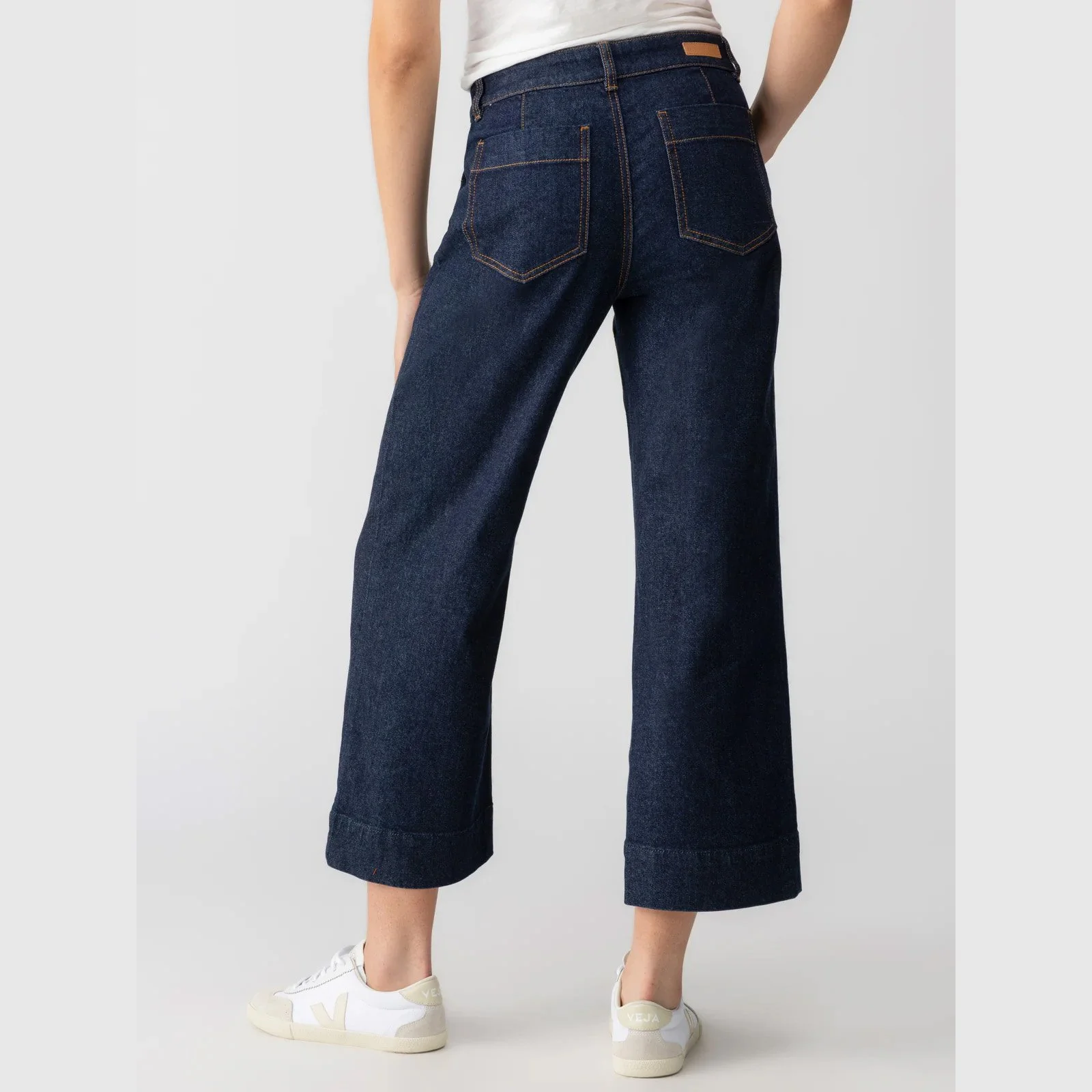 The marine standard rise denim pant in magnetic wash by Sanctuary Clothing