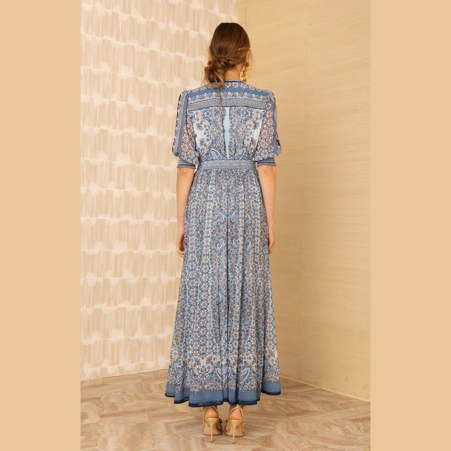 chinese dress ladies Hale Bob S Maxi Dress 1YYT6154 Blue  Izzi of Baslow