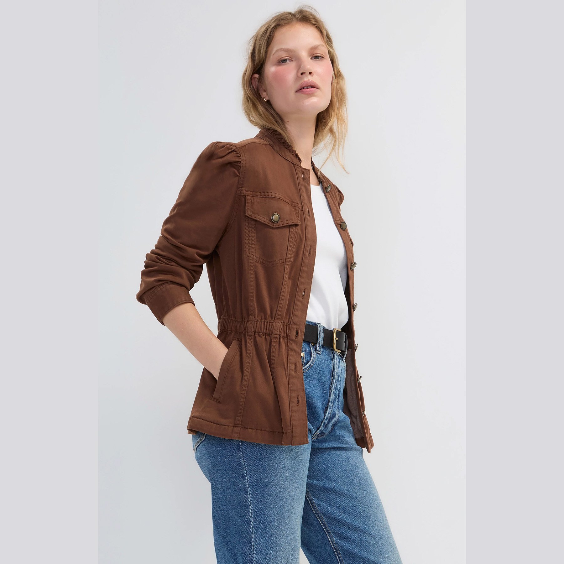 Liverpool-puff-sleeve-trucker-jacket-ruffle-collar-carob-brown-03.jpg