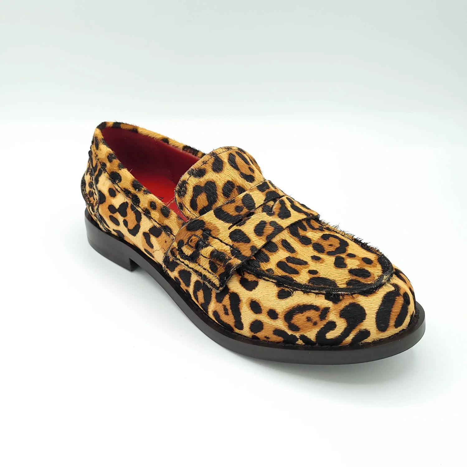 Jeffrey Campbell - colleag calf hair loafer - black/beige 